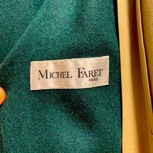 Vintage couture Michel Faret Men’s XL Trench w/removable liner.